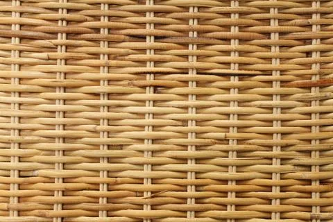 Woven rattan texture backgrounds Stock Photos