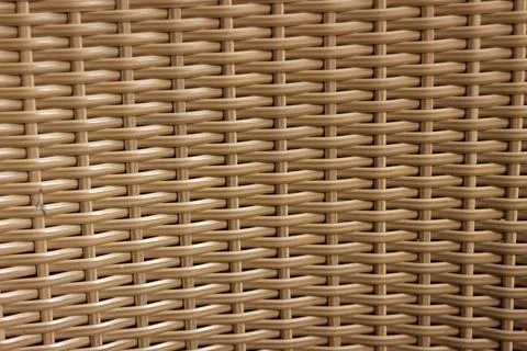 Woven rattan texture with repeating pattern surface detail 스톡 사진