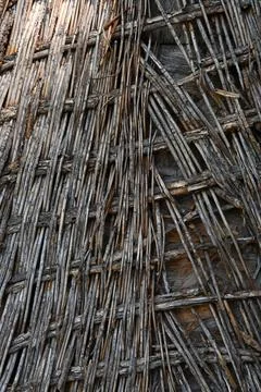 Woven reed background 写真素材