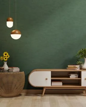 Woven side table with book and sunflower vase under hanging lamp and booksh.. Stock Illustration