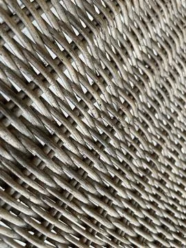 Woven strands form a tight, repeating pattern. Stock Photos