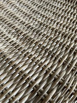 Woven strands form a tight, repeating pattern. Stock Photos