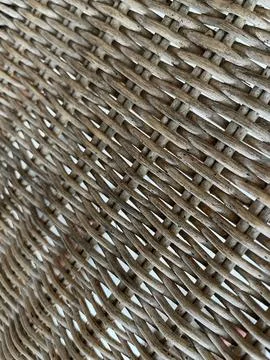 Woven strands form a tight, repeating pattern. Stock Photos