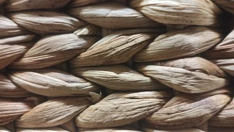 Woven straw for baskets Stock Photos