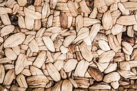 Woven straw pattern texture Stock Photos