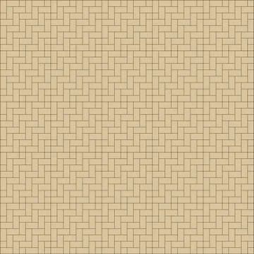 Woven Straw Seamless Background, Stock Illustration