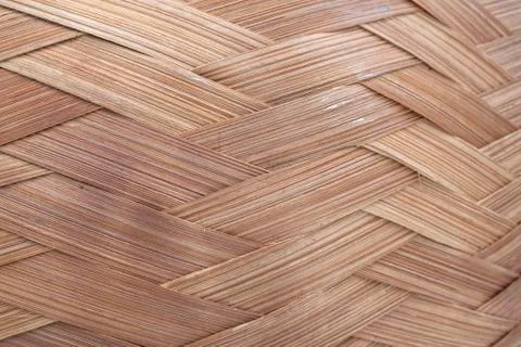 Woven straw texture Stock Photos