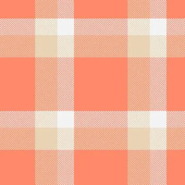 Woven texture background fabric, swatch plaid pattern seamless. Faded vecto.. Stock Illustration
