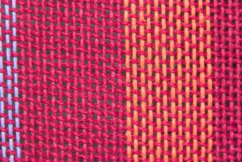 Woven texture background on loom Stock Photos