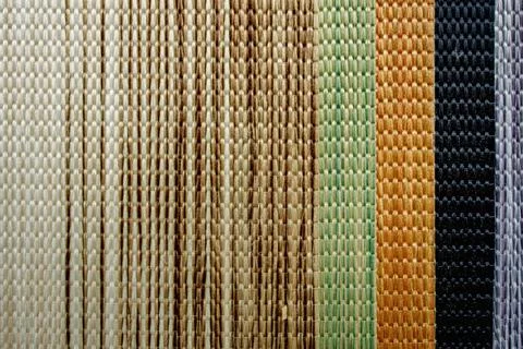 Woven texture multicolored background. Seamless fabric background Stock Photos