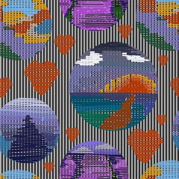 Woven texture. Seamless weaving pattern.vector illustration weaving. Stock Illustration