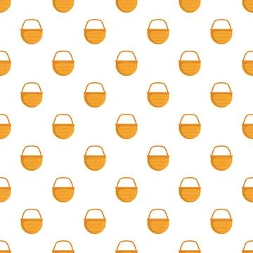 Woven wicker basket pattern creating seamless background texture 스톡 일러스트