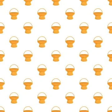 Woven wicker basket pattern on white background Illustrazione stock