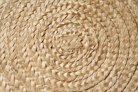 A woven wicker material Stock Photos
