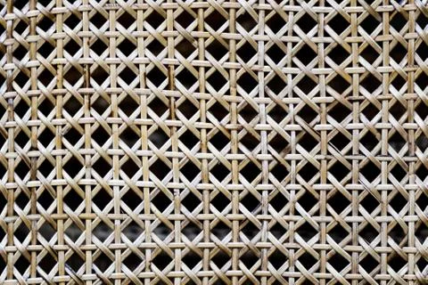 Woven wicker texture. Stock Photos