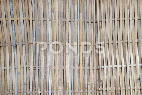 Woven Wood As Background