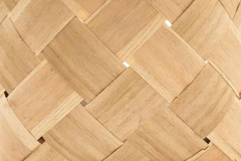 Woven Wooden Pattern Showcasing Craftsmanship and Texture in Natural Tones Stock Photos