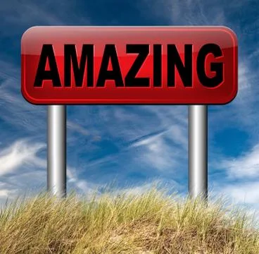 Wow amazing Stock Illustration