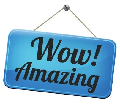 Wow amazong Illustrazione stock