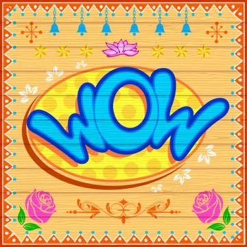 Wow Background Stock Illustration