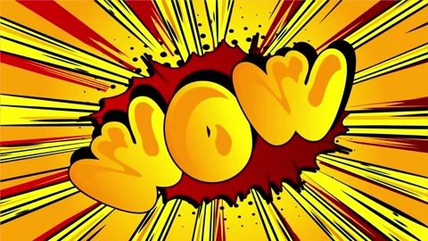 Wow comic book word. Stock Footage 148201119