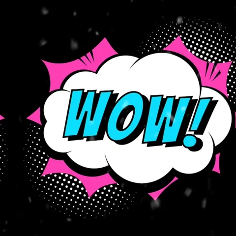 Wow Comic Bubble Stock Footage 259420224