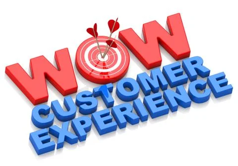 Wow customer experience Stock Illustration