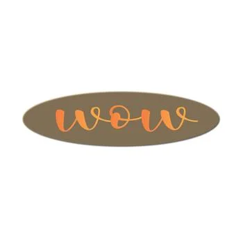 Wow design logo Stock Illustration