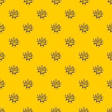 WOW, explosion effect pattern Stock Illustration