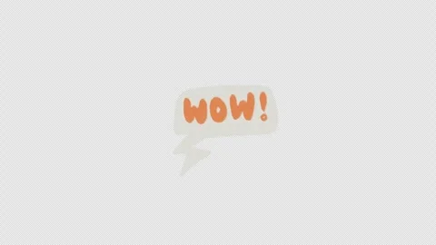 Wow Expression Halloween Sticker Stock Footage 318616342