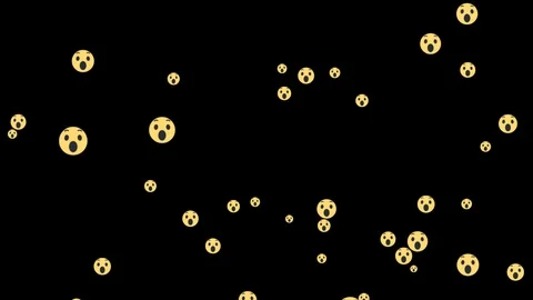 Wow Floating Emojis 스톡 동영상 126880033