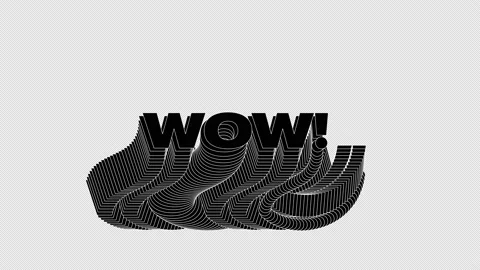 WOW! Kinetic typography Stock Footage 169947212