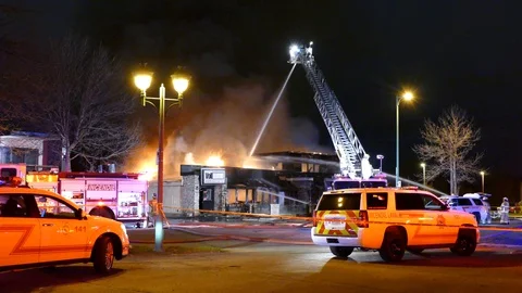 Wow is the only word that comes to mind in front of this level of disaster Stock Footage 129987872