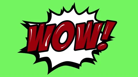 WOW phrase in vintage style for comic superhero text, speech bubble. Retro 스톡 동영상 166099657