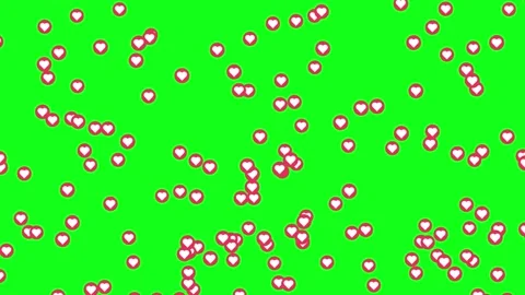 Wow reaction of Internet followers. Loopable animation slowly moving up pink Stock Footage 157525763