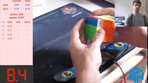 Wow! Rubik's cube solved in 3.28 seconds Stock Footage 169574516