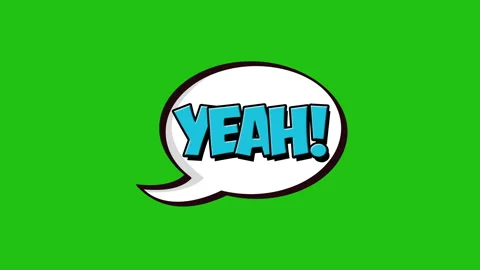 Wow text animation with comic speech bubble Stock Footage 253802147