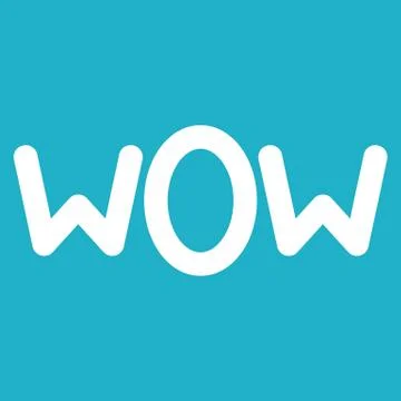 Wow text. Stock Illustration