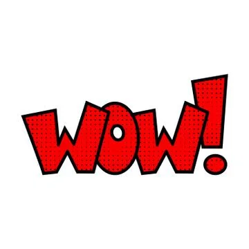 Wow text. Stock Illustration