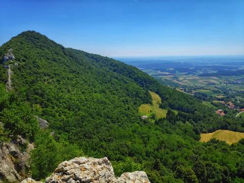 Wow View from Mountain Peak Stock-Fotos