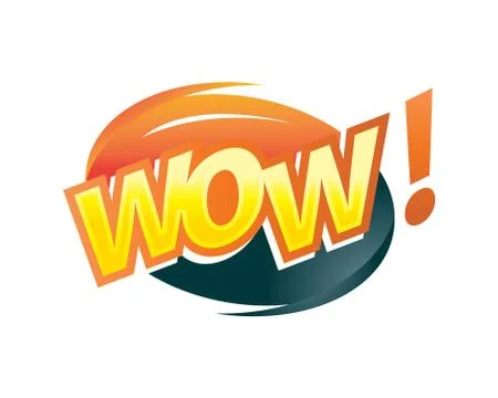 Wow! word Stock Illustration