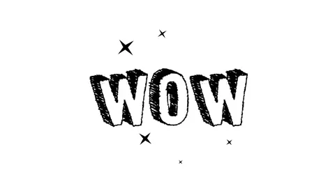 Wow Word wiggle Stock Footage 178544632