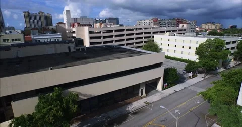 W.P.B. - 4K Aerial - Downtown Daytime Stock Footage 60648824