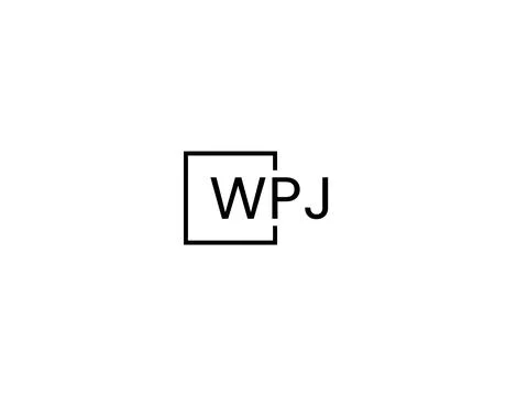 WPJ letter initial logo design vector illustration Stock-Illustration