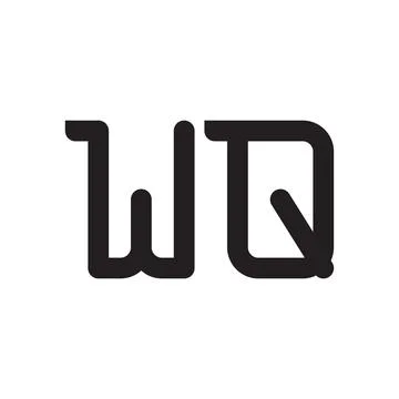 Wq initial letter vector logo icon Stock Illustration