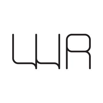 Wr initial letter vector logo icon Stock Illustration