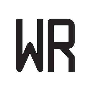 Wr initial letter vector logo icon Stock-Illustration
