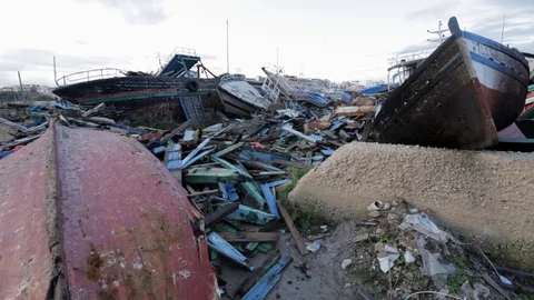 Wracks in Lampeudsa 2 Stock Footage 108633761