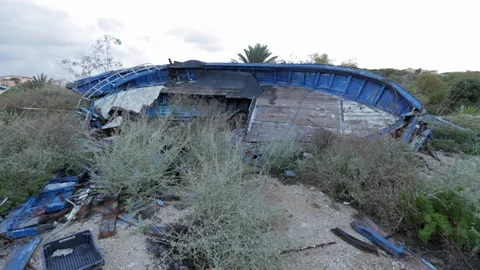 Wracks in Lampeudsa Stock Footage 108633899