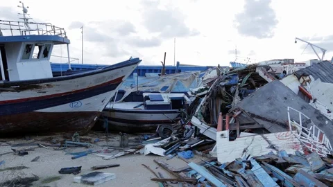 Wracks in Lampeudsa Stock Footage 108633933